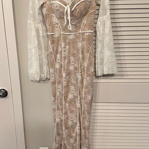 Fashion Nova White Lace Dress